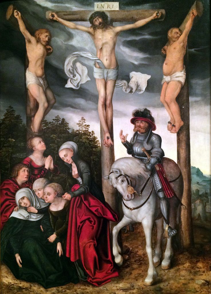 12-1 Crucifixion of Christ By Lucas Cranach c1500 National Museum of Fine Arts MNBA  Buenos Aires